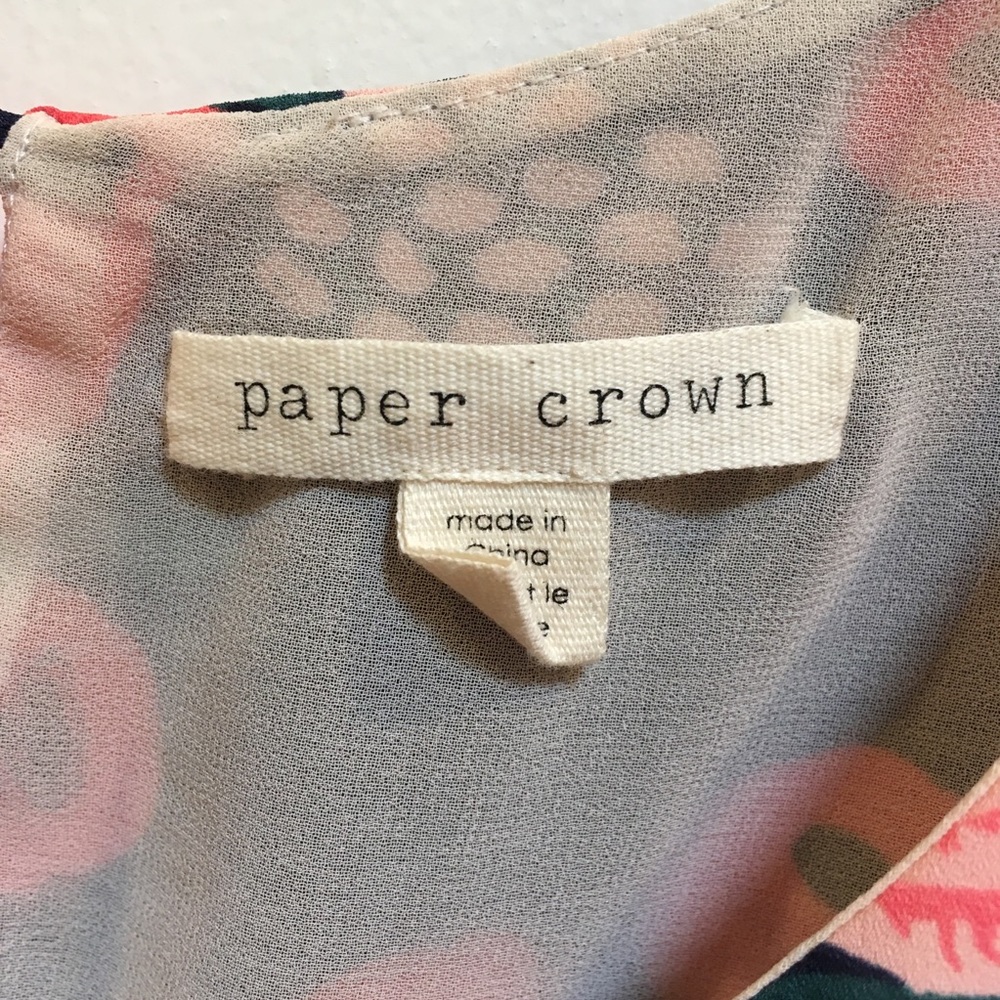 Paper Crown Rifle Paper Co Posey Bouquet Dress M - Picture 6 of 7